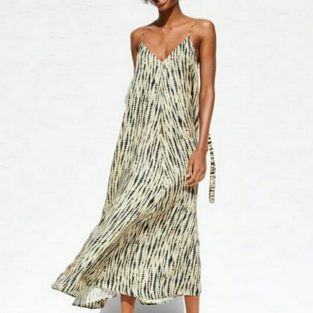 Zara Tie Dye Maxi Dress New with Tags